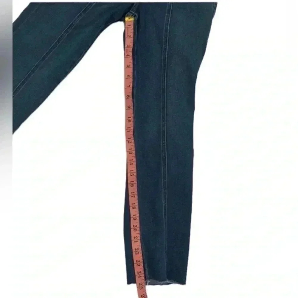 Express‎ Medium wash button front slim Jean overalls - Picture 5 of 9